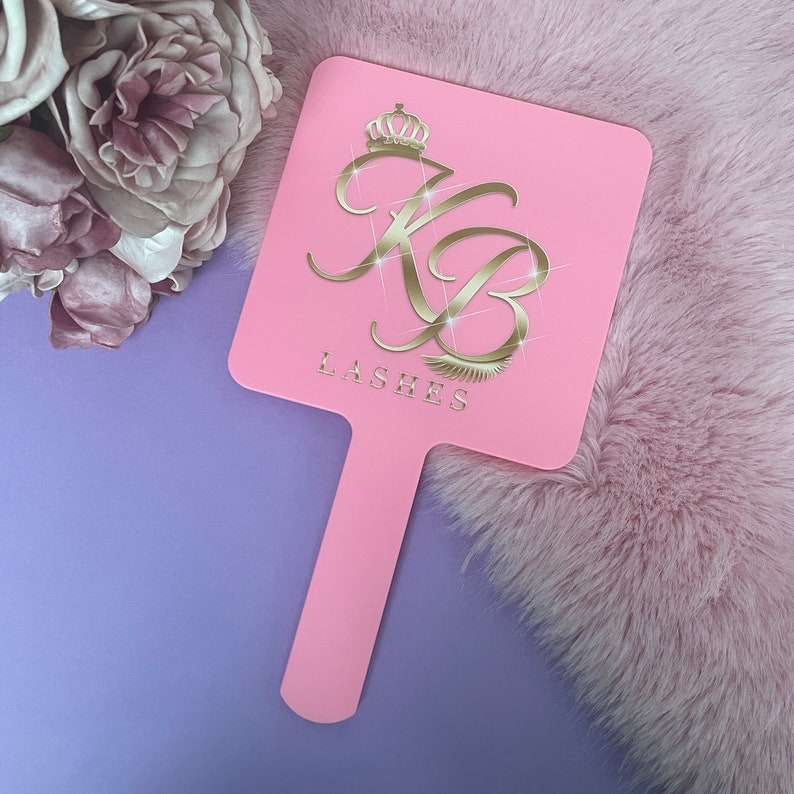 Personalised Large Handheld Makeup Mirror Christmas Portable Etsy