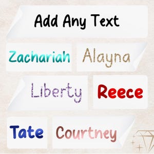 Personalised Children Name Stickers | Perfect for Lunch Boxes, Water Bottles, Gift Boxes, Home Organisation | Vinyl Decal