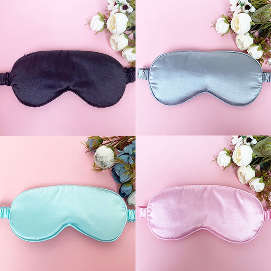 Sleep Eye Masks Bridesmaid Eye Mask Silk Satin Mask Bridal Etsy