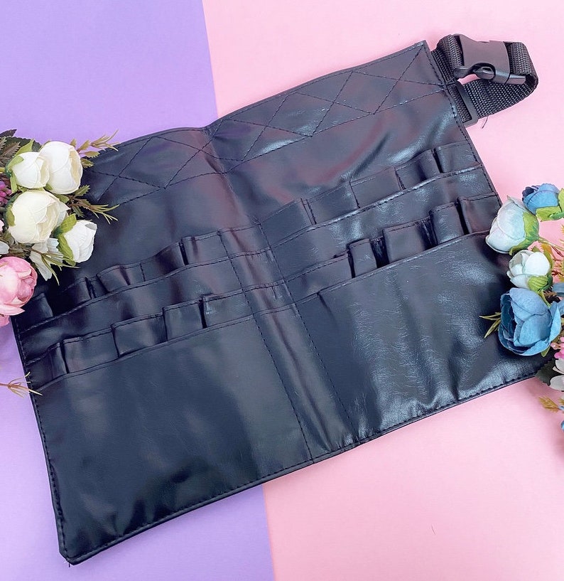 Makeup Brush Belt Holder Case Bag 22 Pockets Professional Etsy