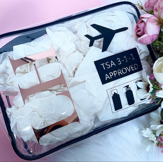 Personalised Clear Cosmetic TSA 3-1-1 | Approved Waterproof Toiletry Bag | Airline Approved Bag | Liquid Travel Bag - Etsy Personalised Clear Cosmetic TSA 3-1-1 | Approved Waterproof Toiletry Bag | Airline Approved Bag | Liquid Travel Bag - Etsy