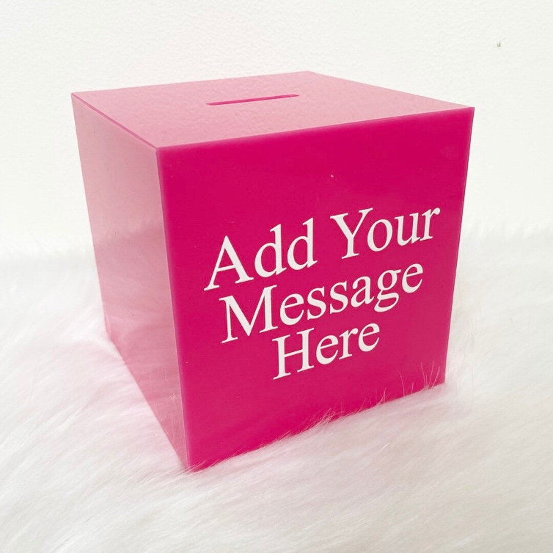 Any Message Money Box Custom Name Gift for Her Gift for Him