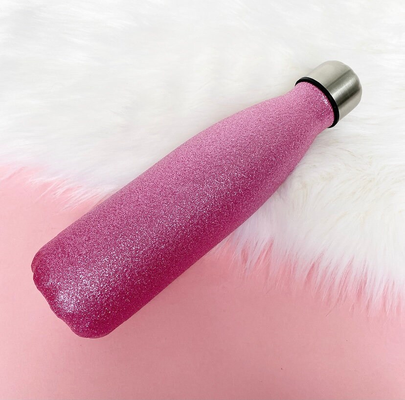 Water Bottle Glitter 500ml Double Wall Flask Stainless Etsy UK