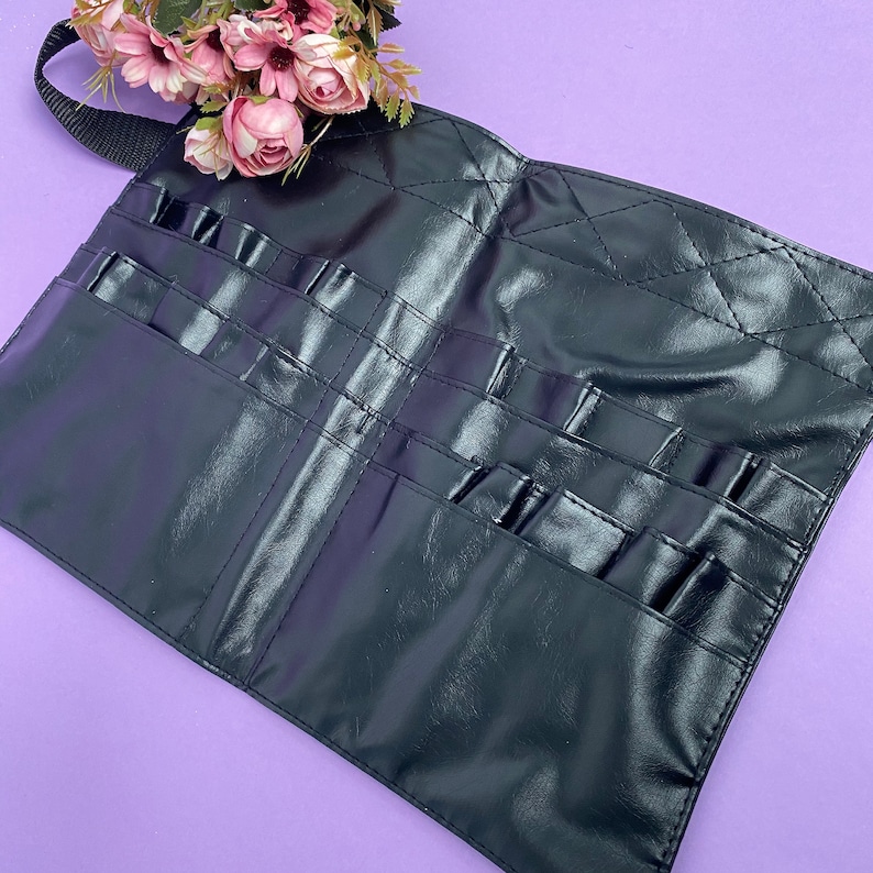 Makeup Brush Belt Holder Case Bag 22 Pockets Professional Etsy