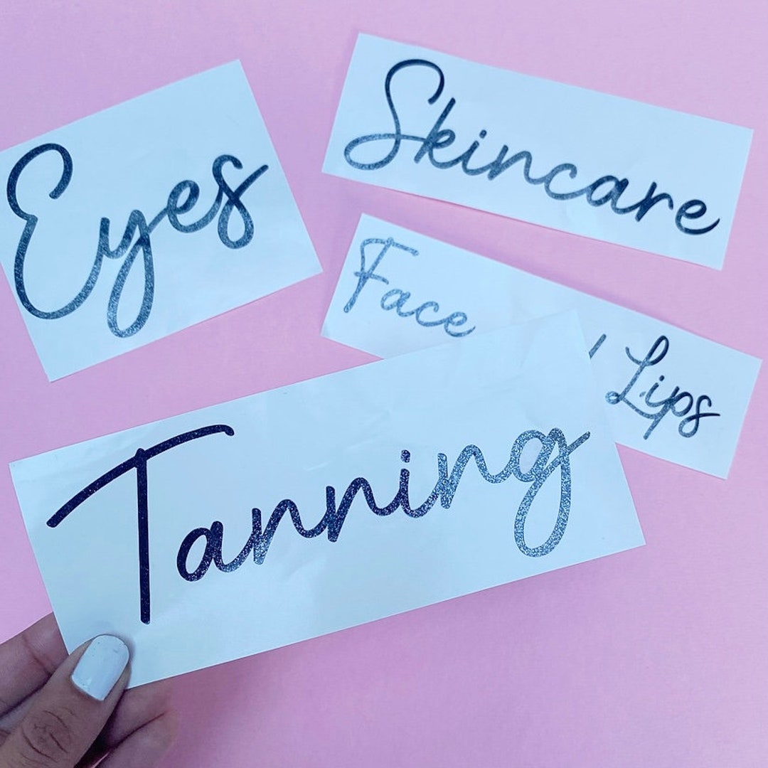 Makeup Vanity Labels Personalised Labels Skincare Makeup Haircare