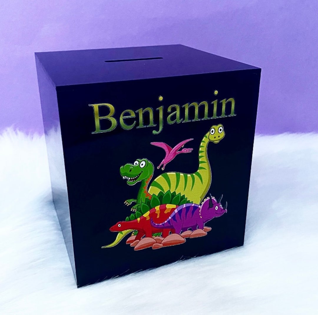 Dinosaur Money Box Money Box Kids Money Box Girl Boy Etsy