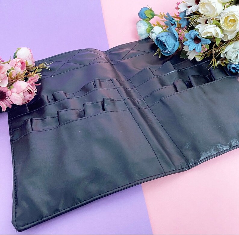 Makeup Brush Belt Holder Case Bag 22 Pockets Professional Etsy