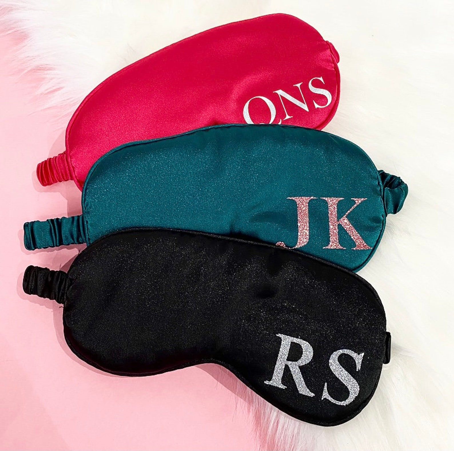 Sleep Eye Masks Initials Personalized Gift for Her Etsy UK