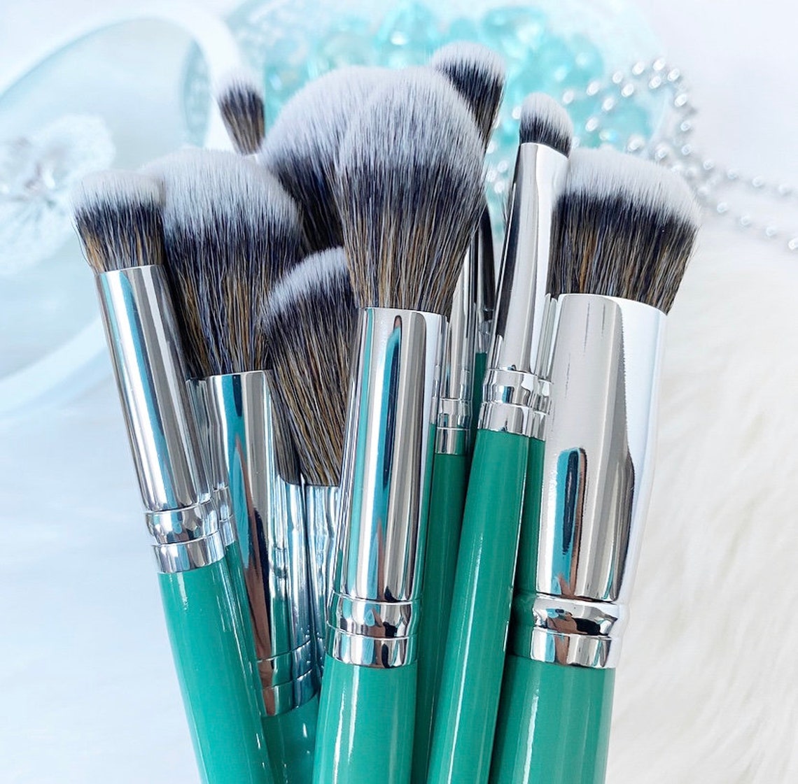 Professional Kabuki Makeup Brush Set Tool Foundation Powder Etsy