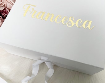 Cajas de regalo grandes personalizadas con tapa / vacías para hacer sus propios regalos / Cajas de regalo personalizadas de lujo / Cajas de San Valentín navideñas para damas de honor