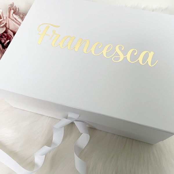 Personalised Large Gift Boxes with Lid | Empty To Make Your Own Gifts | Luxury Customized Gift Boxes | Bridesmaid Christmas Valentines Boxes