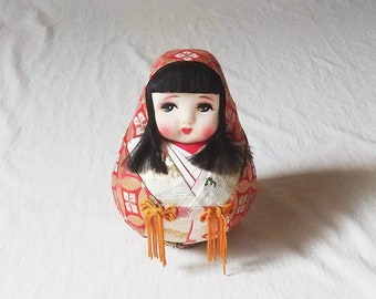 Vintage Hime Daruma Doll Mini / Free shipping