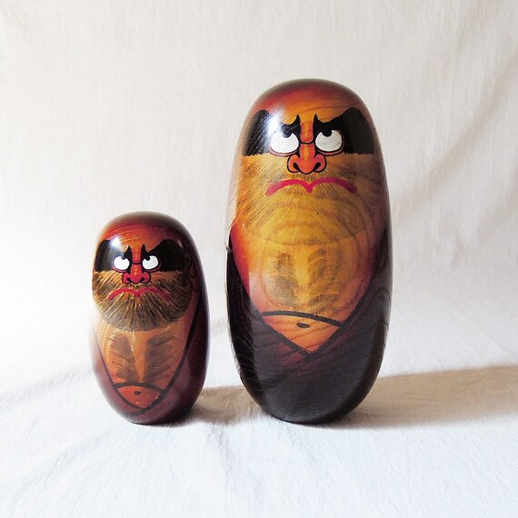 wooden daruma doll