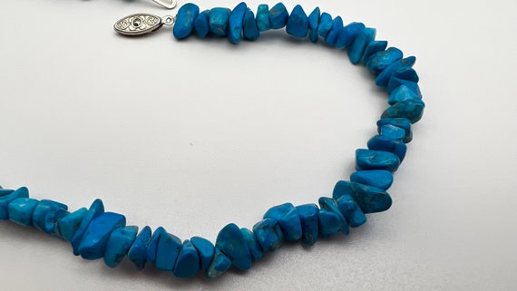 60’s VintageTurquoise Necklace/ Turquoise Stone C… - image 10