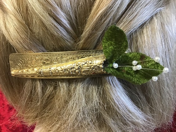 Vintage Barrette Reverse Hair Clip. Vintage France