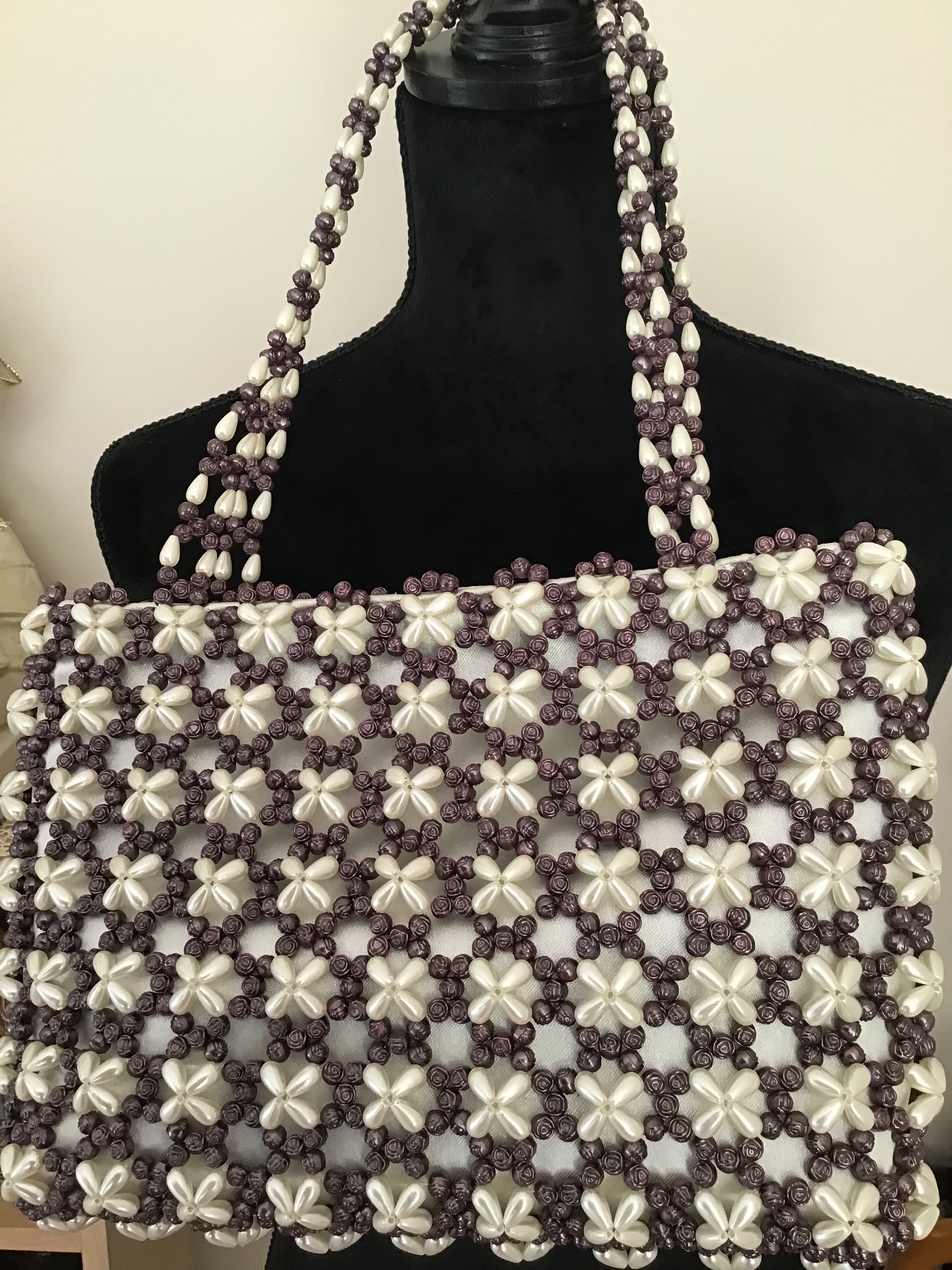 1970s Vintage Beaded Purse.woman's Accessories.woman's