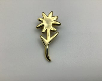 ヴィンテージ 80 年代 エーデルワイス ブローチピン / 女性用