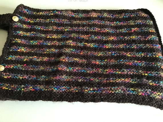 Vintage 80’s Crochet Handbag. Wool & Mohair Handb… - image 7