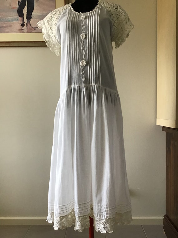 Vintage Lace Dress Cotton Dress Hippy Wedding Dress Gypsy Etsy