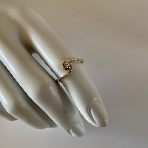 70’s Classy Diamond Ring/9 Kt Gold Ring &Diamond/Engagement Diamond Ring/7 UK Size Ring/N size US Gold Ring/9 Kt Gold and Diamond/ Her Gift