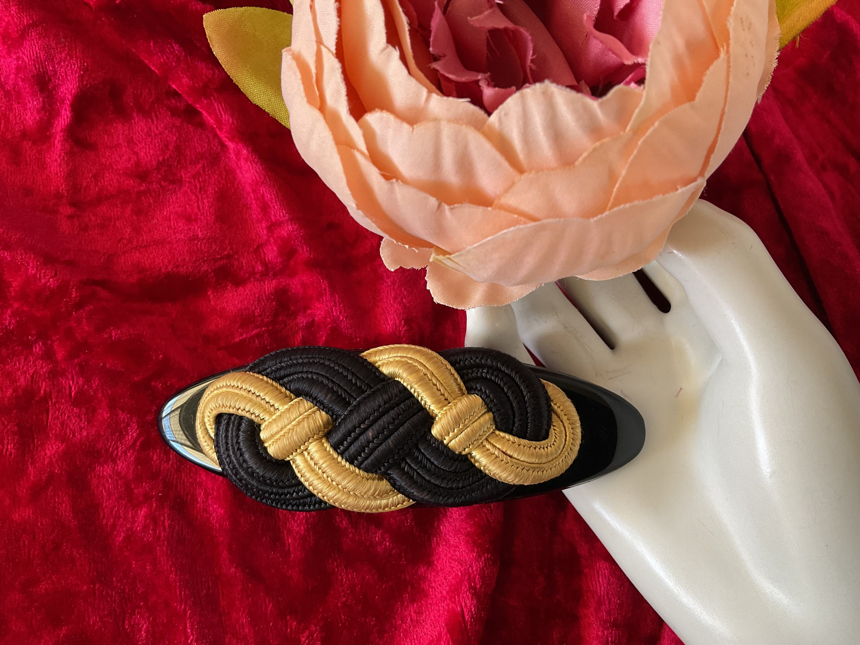 ?French Vtg Lucite hair clip Amazon.com : 12pcs Retro Acrylic Hair Barrettes Automatic  main image 4