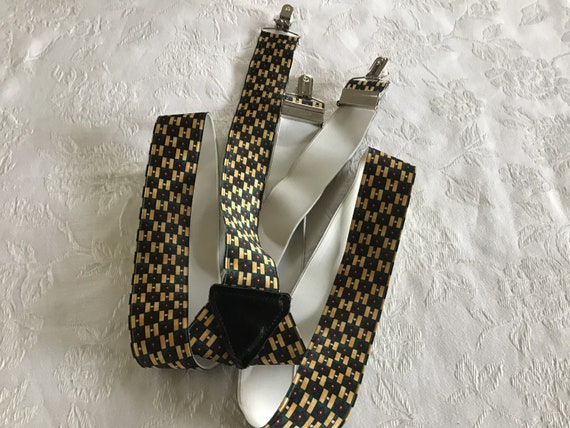Bretelles Homme Élastiques Avec Crochets - Adjustables 75-125cm - Style Vintage Pour Pantalon Ou Jeans