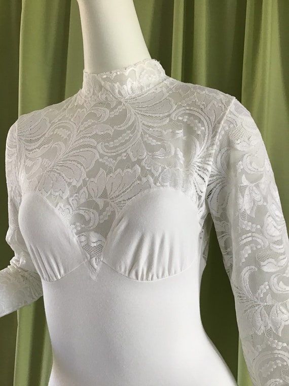 Vintage Triumph Bodysuit. 1970’s Bodysuit. Long Sl