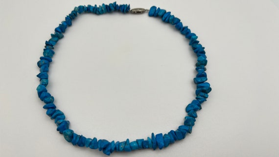 60’s VintageTurquoise Necklace/ Turquoise Stone C… - image 5