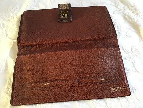 Vintage 70’s Luxury in Leather Wallet. Italy Leat… - image 2