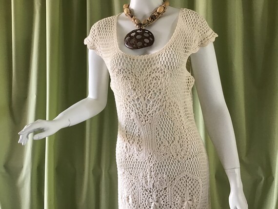 Vintage 80’s Crochet Dress. Australian Sydney Bebe