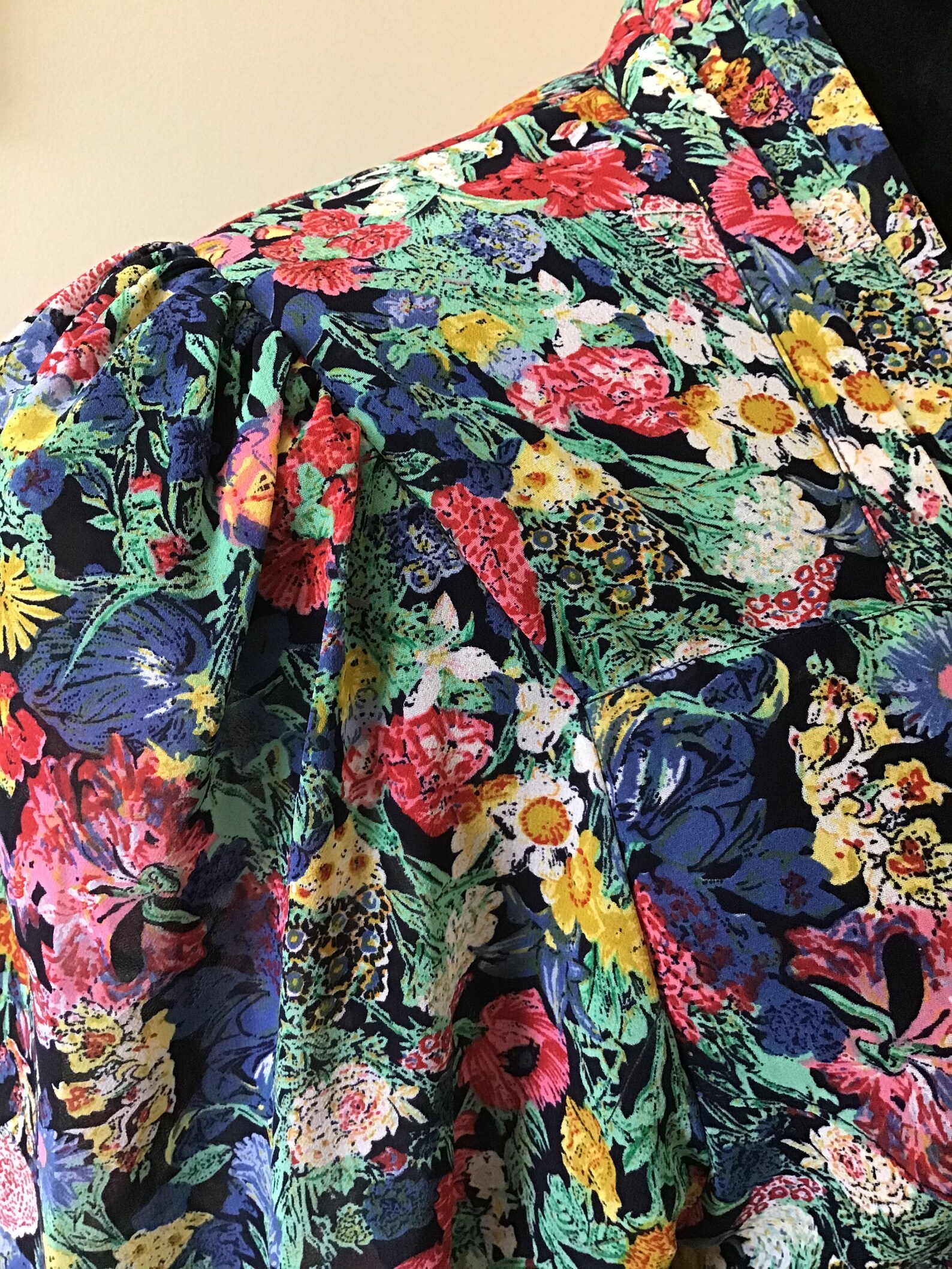 Vintage 1970s Floral Dress. Womans Flower Pattern Dress. | Etsy