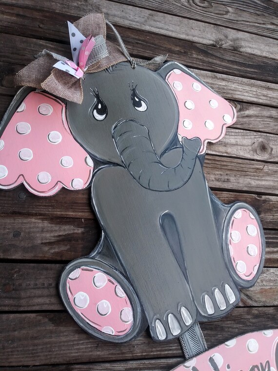 elephant door hanger for baby