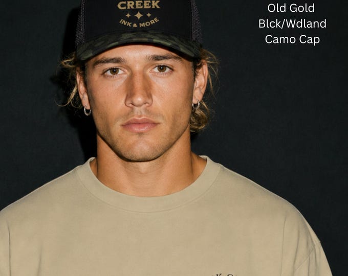 Duck Camo SnapBack Cap: Star Logo Black Creek Ink And More Logo
