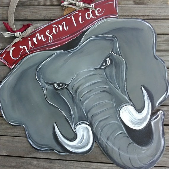 Alabama Elephant Door Hanger Is A Great Way To Show You Etsy