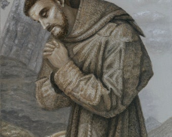 Saint François adorant le crucifix