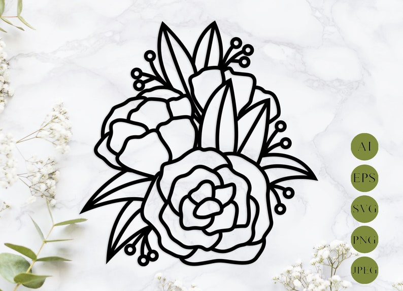 Free Free 255 Cut Flower Bouquet Svg SVG PNG EPS DXF File