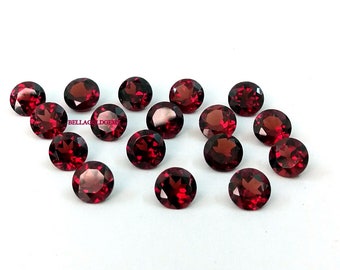 Details about   Lot of 6x6mm Round Rose Cut AAA Natural Red Garnet Loose Calibrated Gemstone