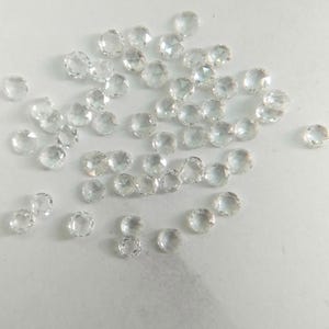 2 MM  Natural White Diamond Rose Cut Gems-White Diamond  Loose Gemstone
