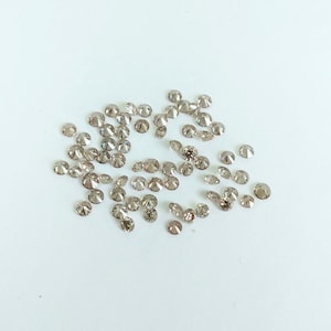 2MM Natural Loose Diamond Round  Light Brown Color Purity-VS-SI(We Mostly Provide VS 1-2)
