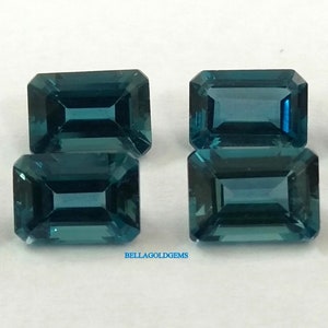 3x5 mm AAA Quality  Natural London Blue Topaz Octagon Faceted