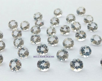 7 MM AAA Quality Natural White Topaz Round Loose Faceted Step - Etsy