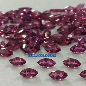 3x6 MM Natural Rhodolite Garnet marquise Faceted Gemstone-  Rhodolite Marquise loose- Rhodolite Garnet loose