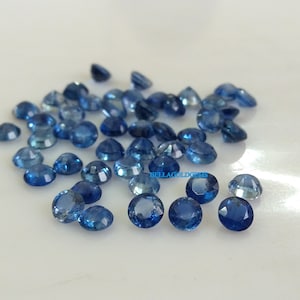 3 MM AAA Natural Kyanite Gemstone: Round Faceted Loose Kyanite