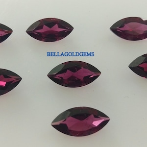 5x10 MM Natural Rhodolite Garnet marquise Faceted Gemstone-  Rhodolite Marquise loose- Rhodolite Garnet loose