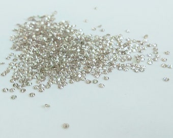 1 MM Naturlig Lös Diamant Rund Ljusbrun Färg Renhet-VS-SI (Vi tillhandahåller oftast VS 1-2)