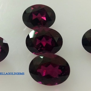 4x6 MM Natural Rhodolite Garnet oval Faceted Gemstone- AAA Quality- Rhodolite Garnet loose.