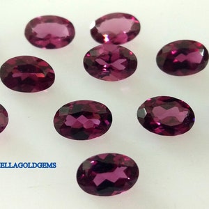 3x5 MM Natural Rhodolite Garnet oval Faceted Gemstone- AAA Quality- Rhodolite Garnet loose.