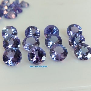 5mm Natural Tanzanite Round Faceted Loose Gemstone