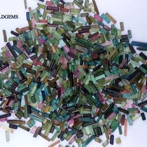 AAA Quality Natural Multi Color Tourmaline Rough Pencil Gemstone - Tourmaline Pencil Rough - Tourmaline Rough lot for jewelry