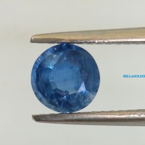7mm AAA Kyanite Gemstone: Faceted Round Cut Loose Stone